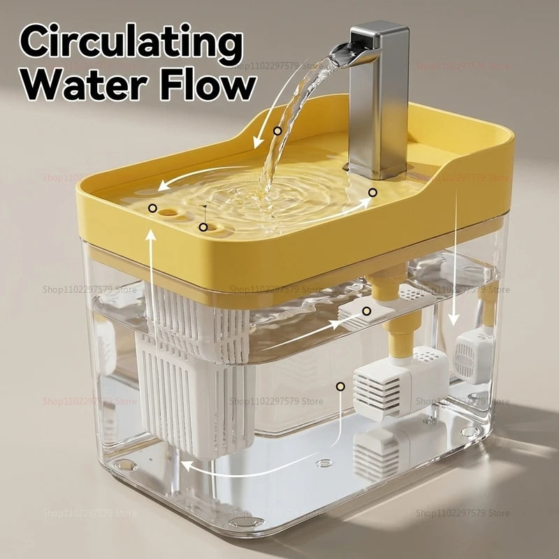 USB Cat Water Fountain Auto Filter Quiet Live Circulation Dispenser