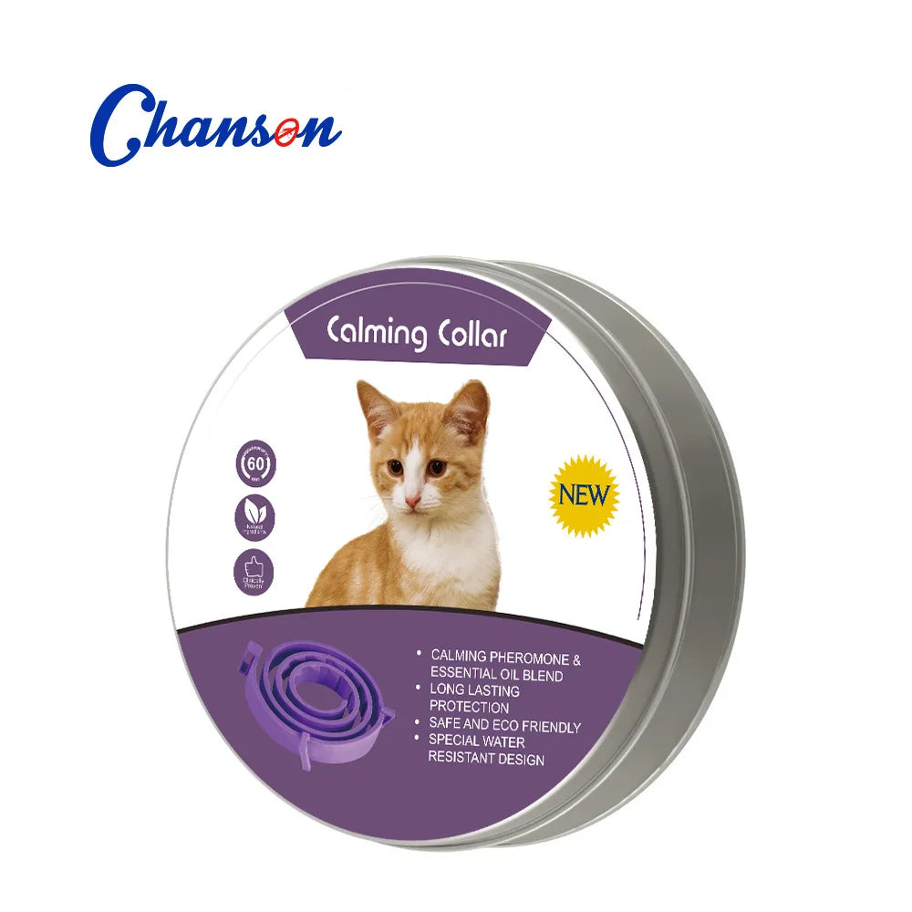 Pet Calming Collar Anxiety Pheromone Cats Dogs Adjustable