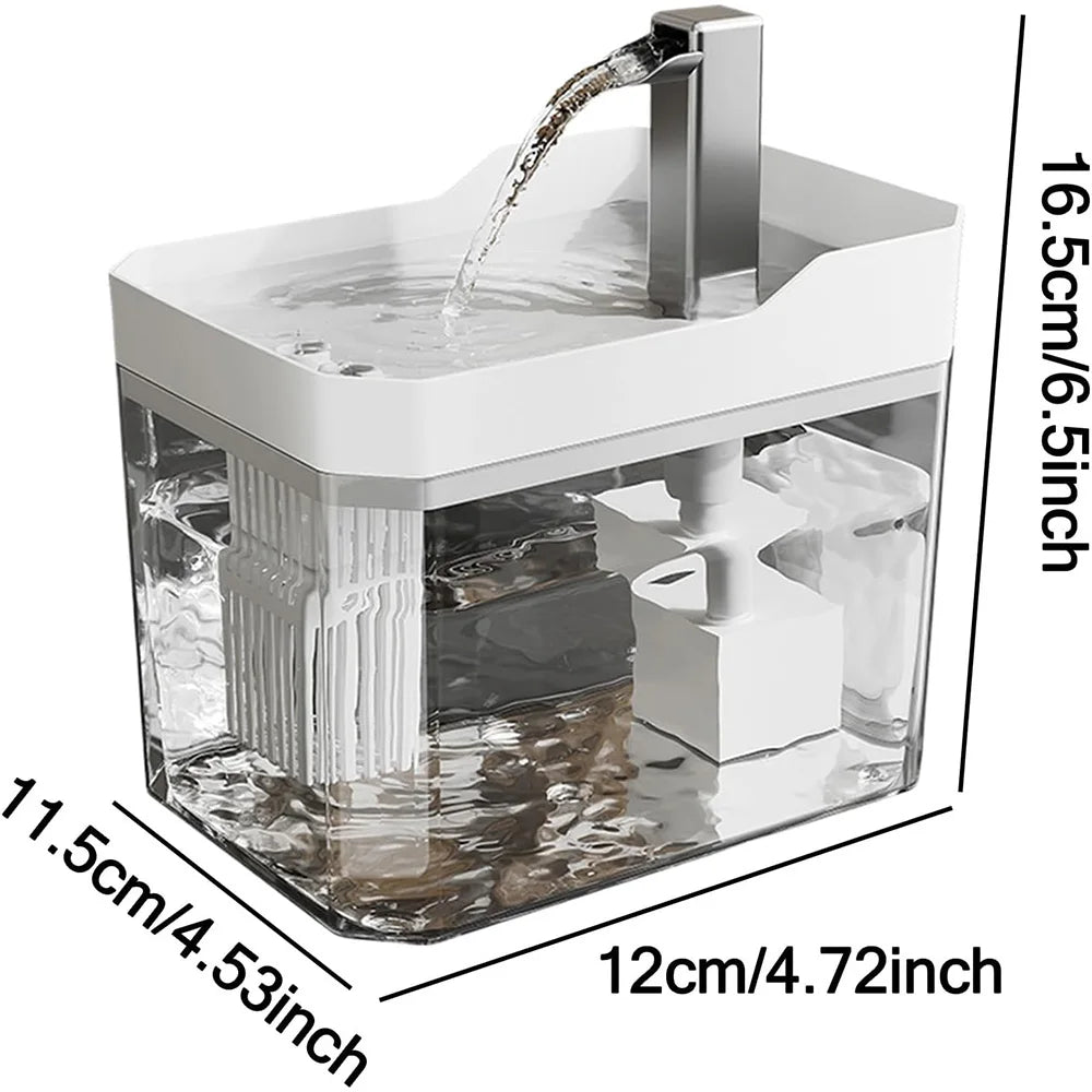 1.5L Cat Water Fountain Auto Filter USB | Live Circulation USA