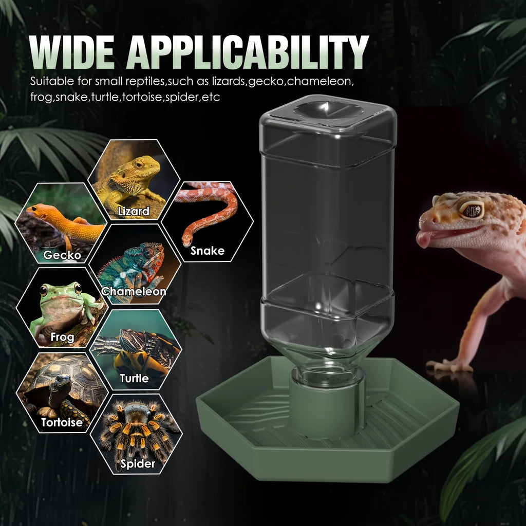Automatic Reptile Feeder Waterer Lizard Gecko Frog Snake Turtle