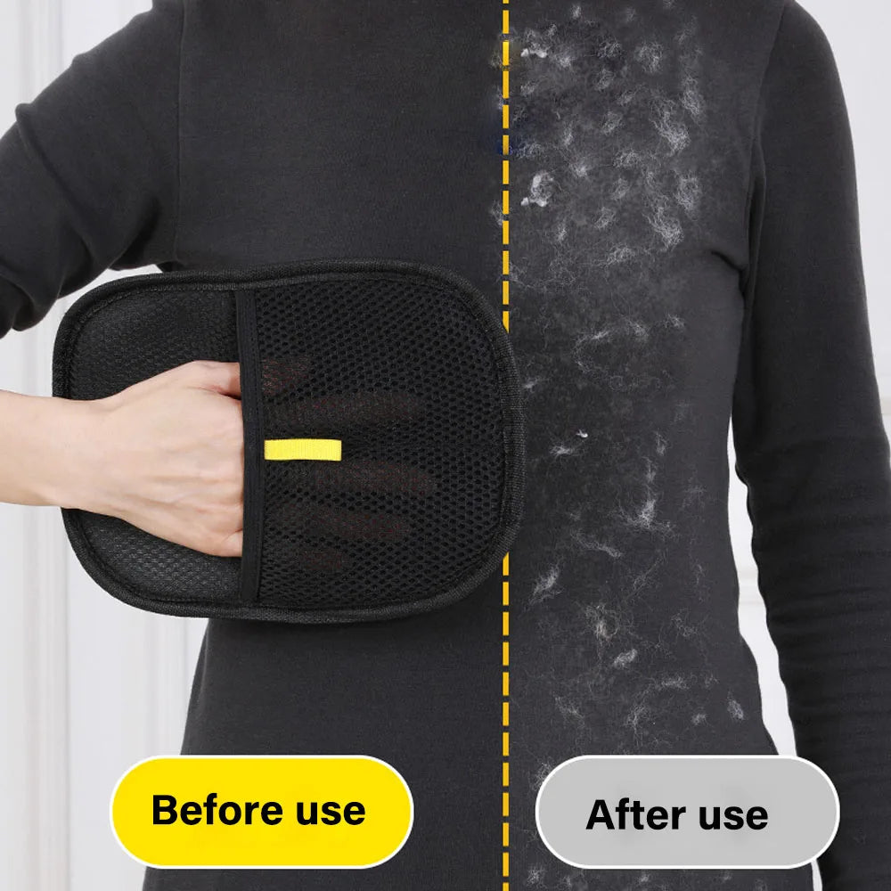 Static Dedusting Pet Hair Remover Grooming Glove Brush