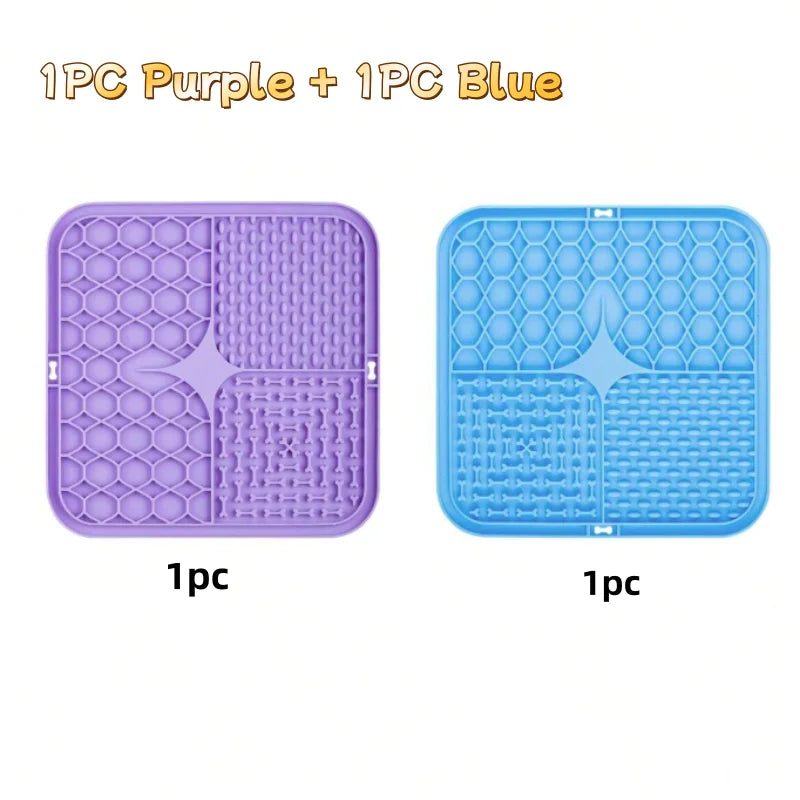 Silicone Lick Mat Slow Feeder Dog Food Plate Kitchen Supplies