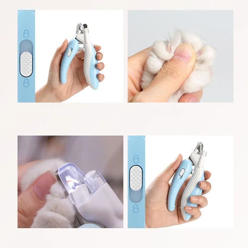 Professional Pet Nail Clippers with LED Light