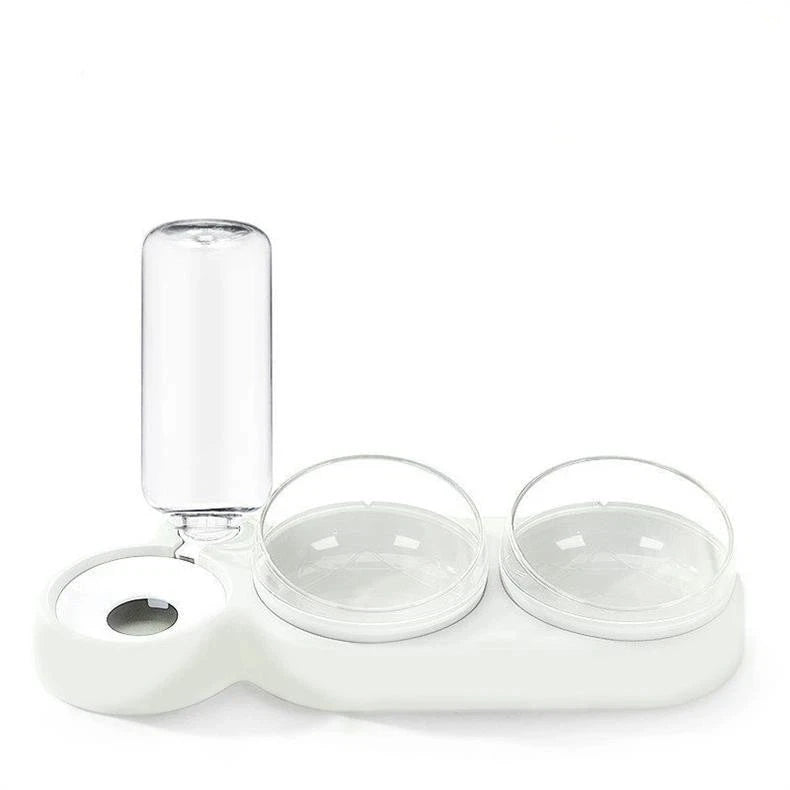 3-Bowl Automatic Pet Feeder Large Water Dispenser Dog Cat Basin