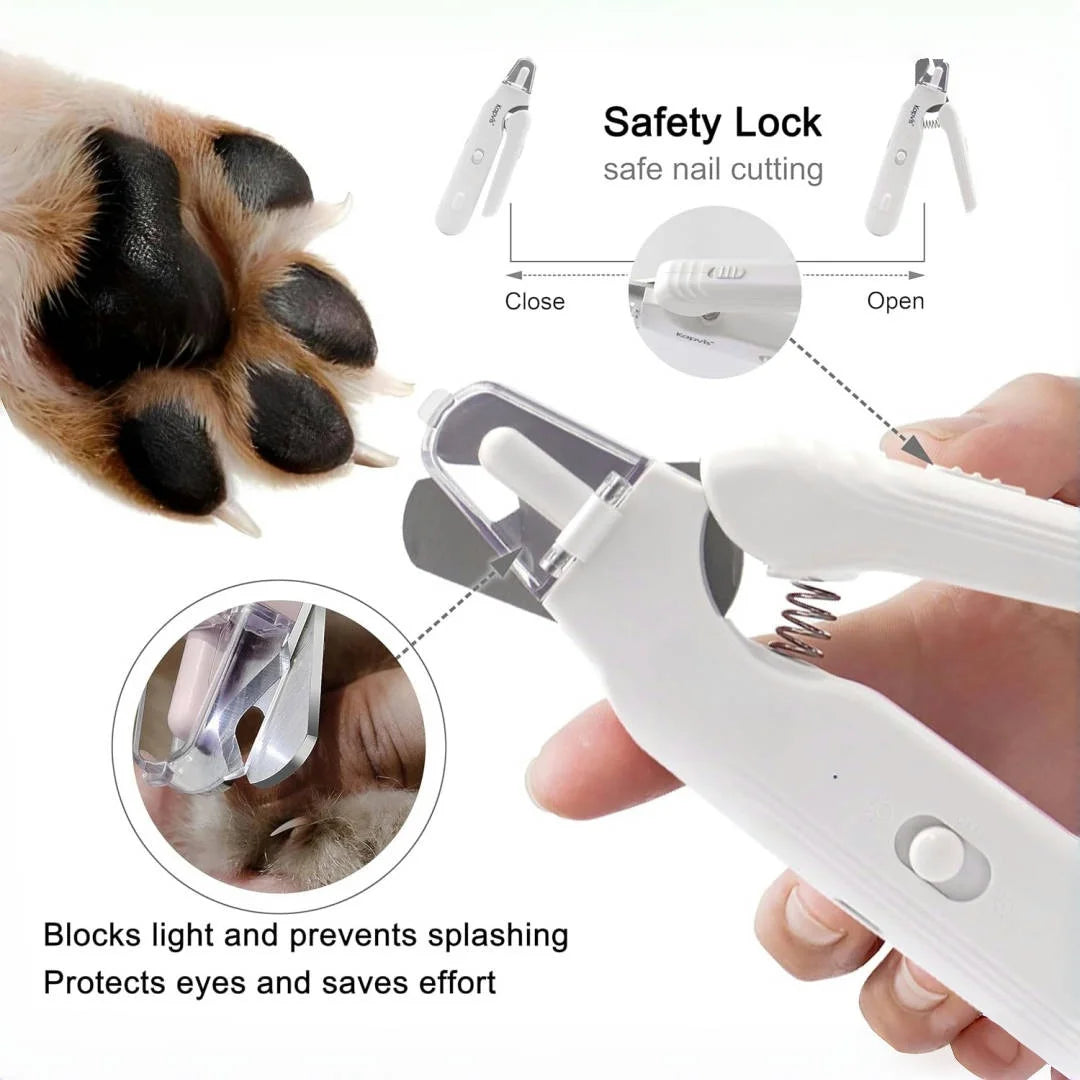 Quiet Pet Nail Grinder with Dual LED Lights