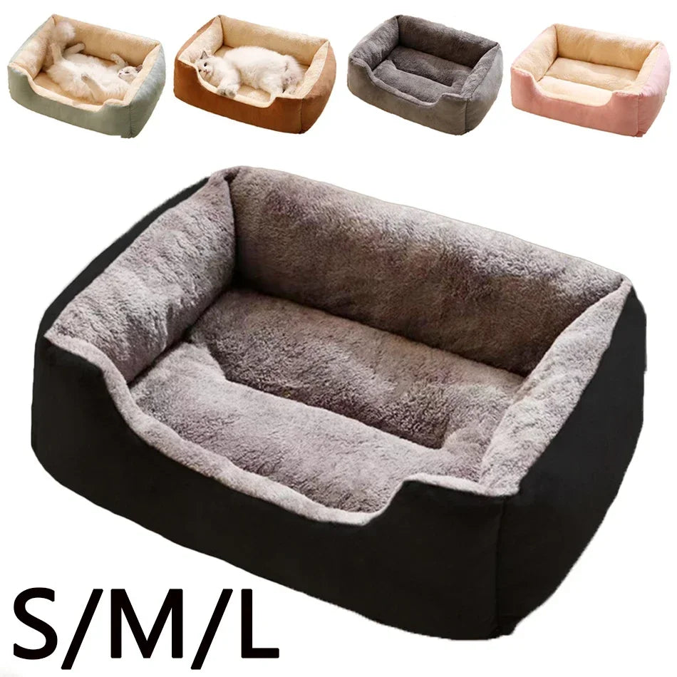 Cat Kitten Basket Bed – Cozy Pet House Habitat