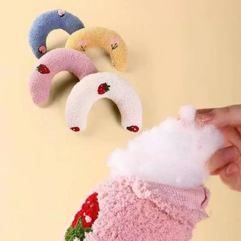 U Shape Plush Pillow Calming Sleep Companion for Pets