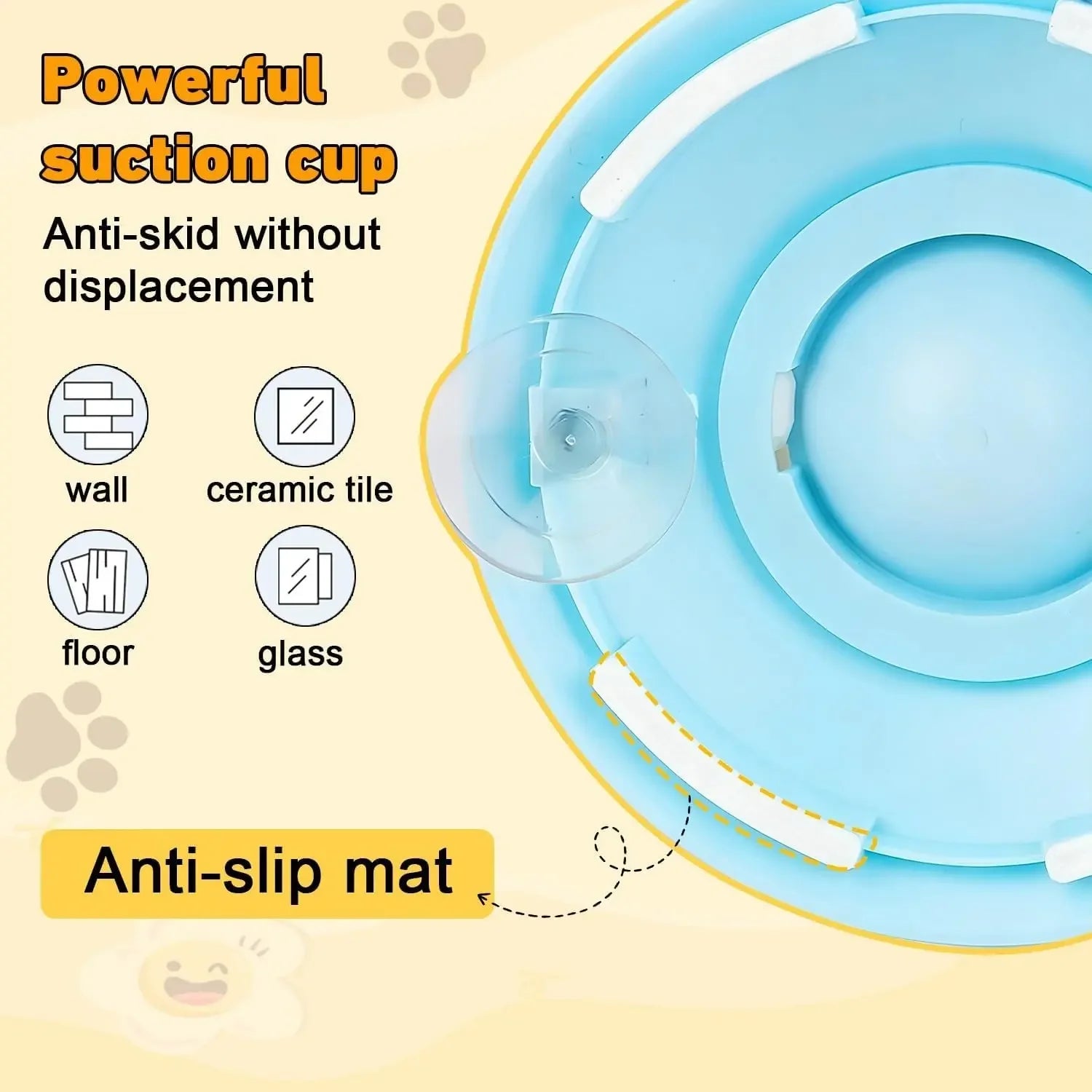 Anti-Slip Dog Lick Bowl Slow Feeder for Liquid Food