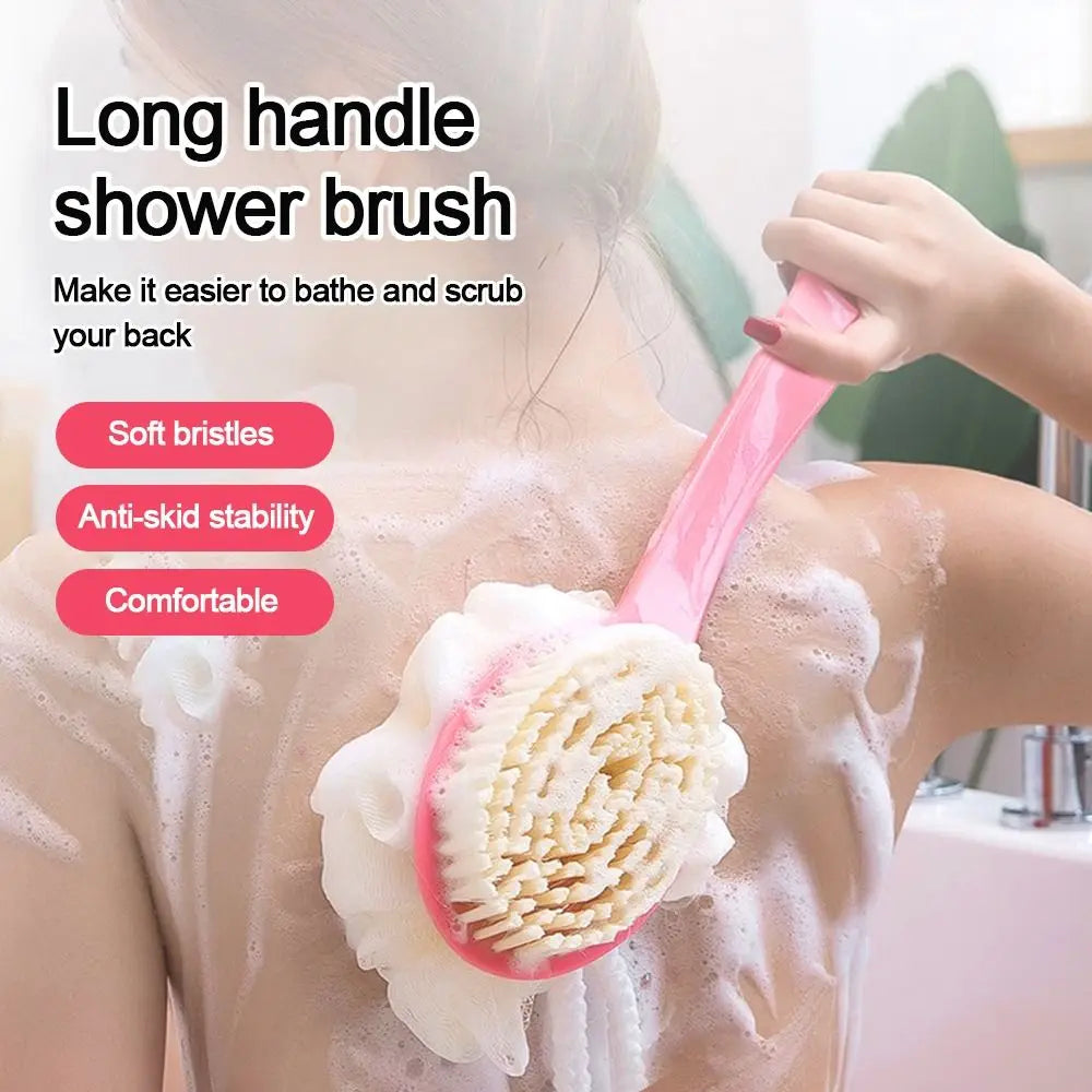 Long Handle Soft Bristle Body Bath Shower Brush