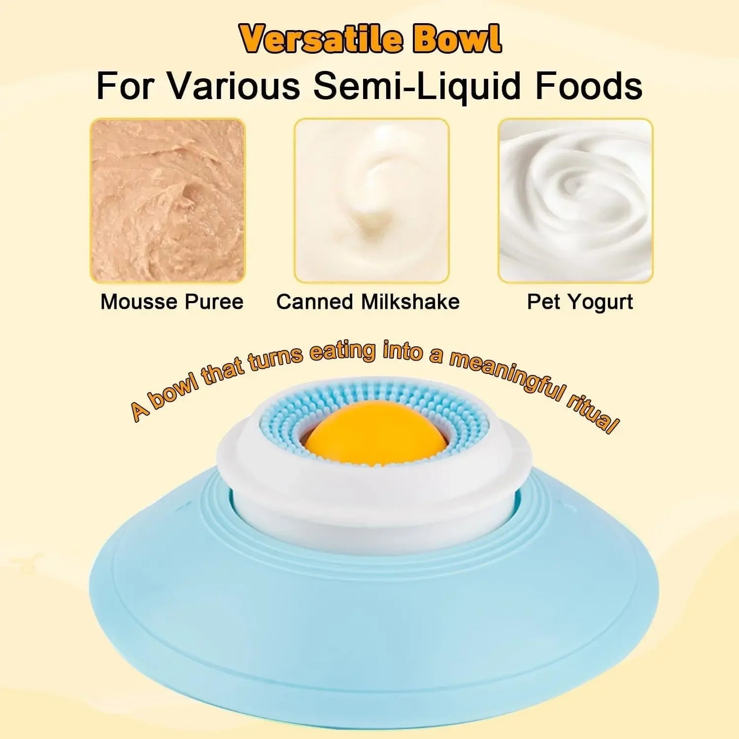 Anti-Slip Dog Lick Bowl Slow Feeder for Liquid Food
