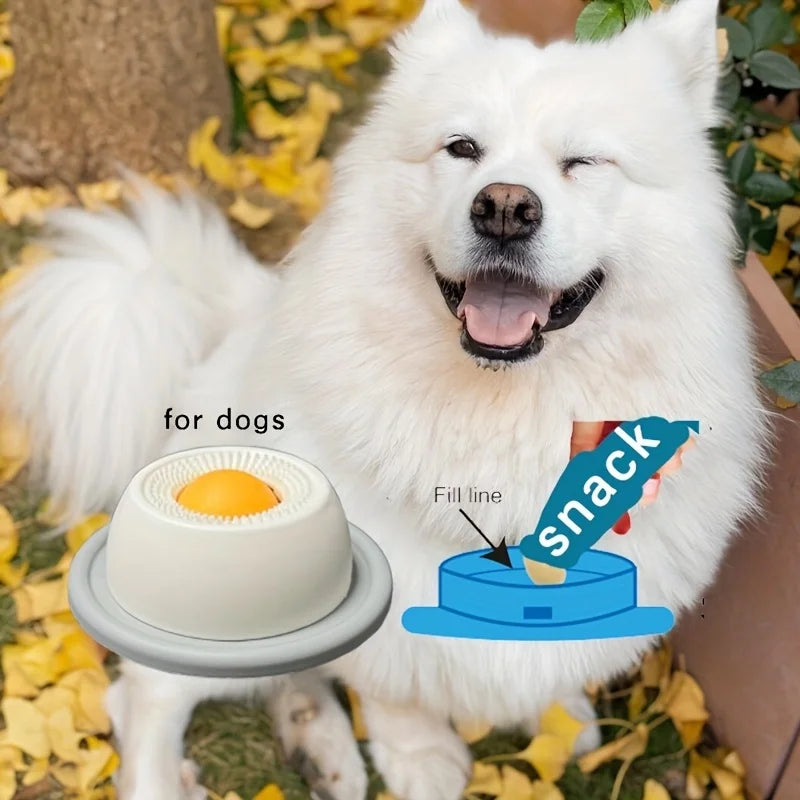 Yogurt Lick Mat Slow Feeder Dental Health Interactive Pet Bowl