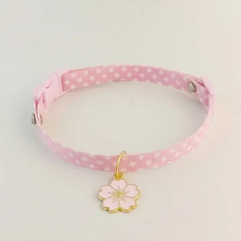 Adjustable Kitten Collar Bell Breakaway Cat Necklace Puppy