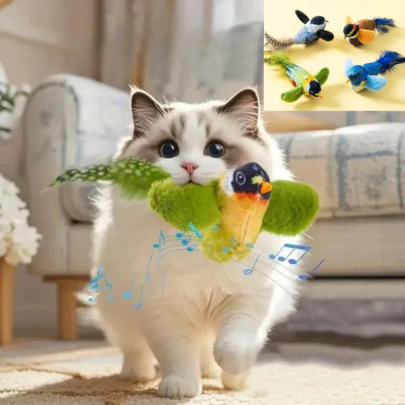 Wall-Hanging Bird Teaser Catnip Toy for Cats | PawJoyKwT