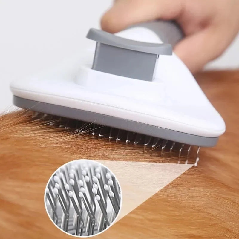 Self-Cleaning Dematting Comb Brush for Puppy Kitten