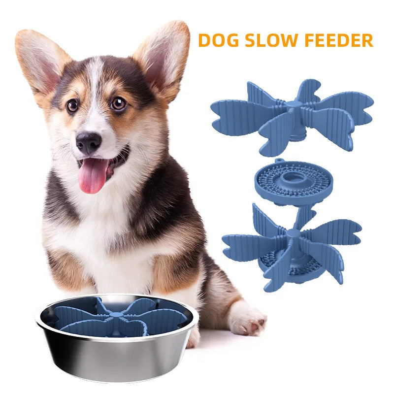 Adjustable Multi-Compartment Pet Food Puzzle Slow Feeder Bowl for Dogs - Durable Design Keeps Your Dog Engaged And Entertained