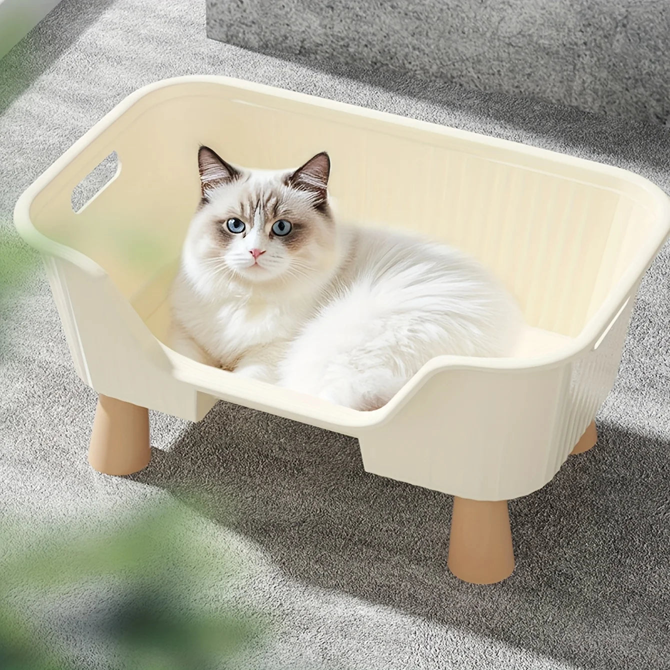 1 Piece of Luxurious Household Cat Bed Suitable for All Seasons, Small-Sized, Bite-Resistant, Windproof, Ice-Proof, Cat Toy and Bed Combo for Spring and Summer