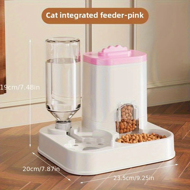 Large Capacity Automatic Pet Feeder Water Dispenser Cats Dogs