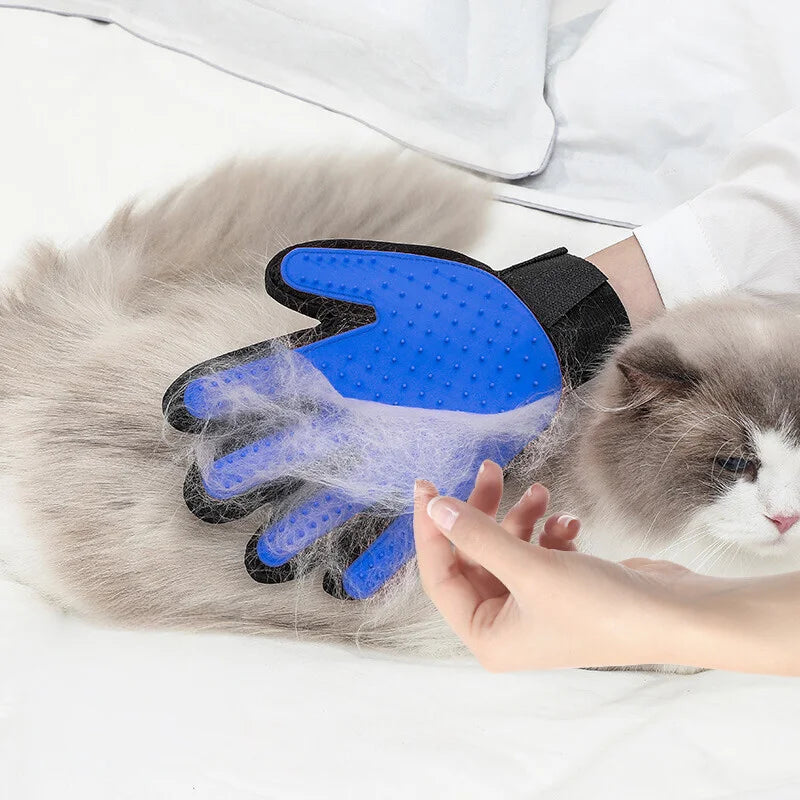 Pet Glove Cat Grooming Deshedding Brush Comb Dogs Bath Hair Remover Massage