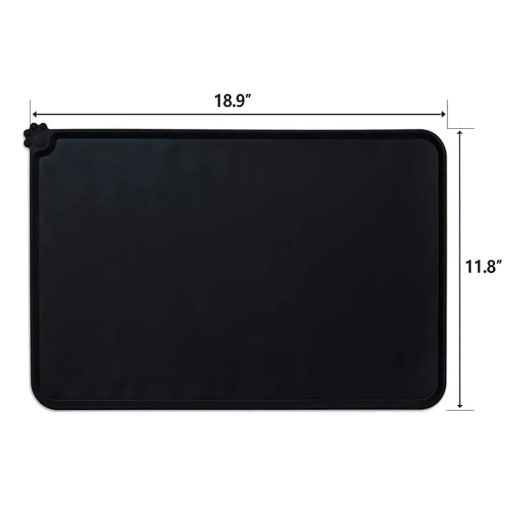 BPA-Free Silicone Pet Feeding Mat with High Raised Edges