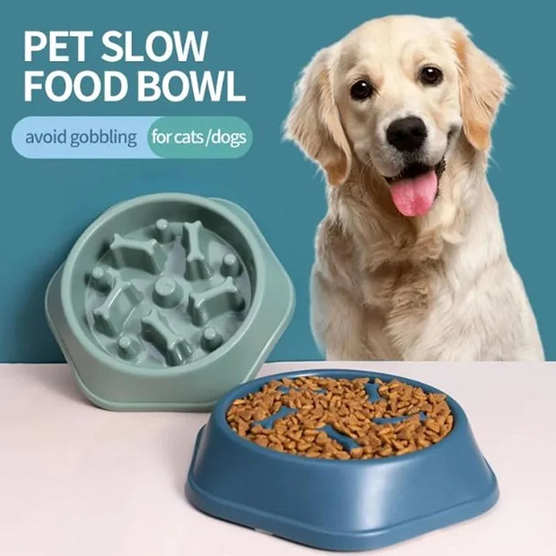 Non-Slip Slow Feeder Dog Bowl All Sizes