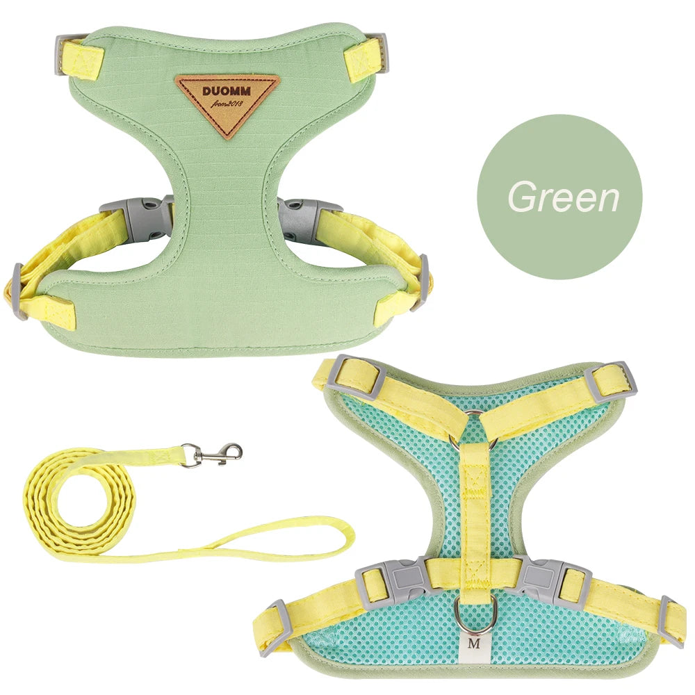 Breathable Pet Harness & Leash Set for Cats & Small Dogs