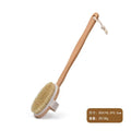 Natural Bath Brush Long Wooden Handle Back Scrubber