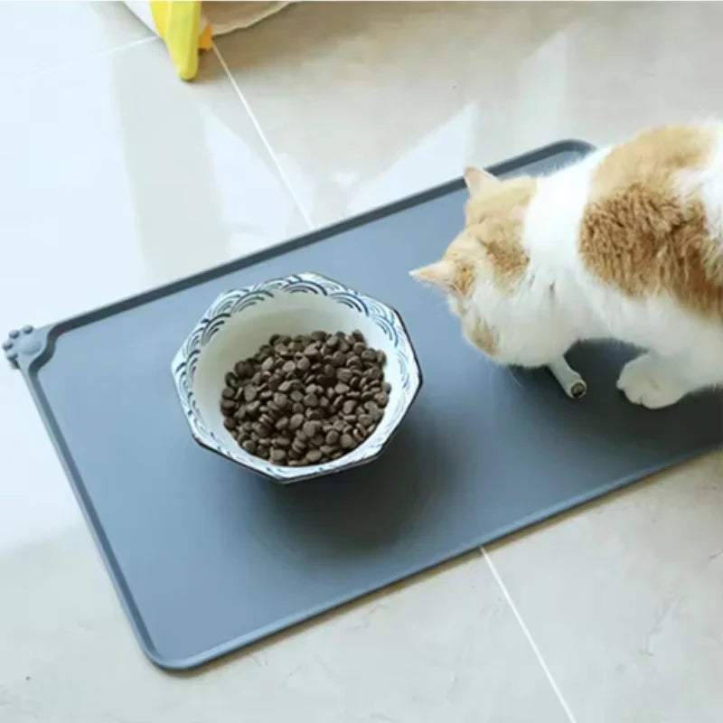 Non-Stick Waterproof Silicone Pet Bowl Feeding Pad Mat