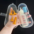 Newborn Pet Feeding Bottle Set — Soft Silicone with Storage Box