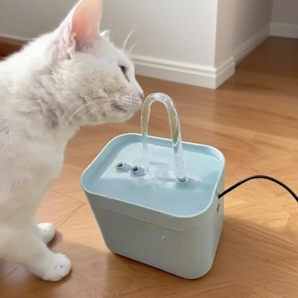 Electric Silent Cat Water Fountain USB Auto Filter for Cats & Puppies