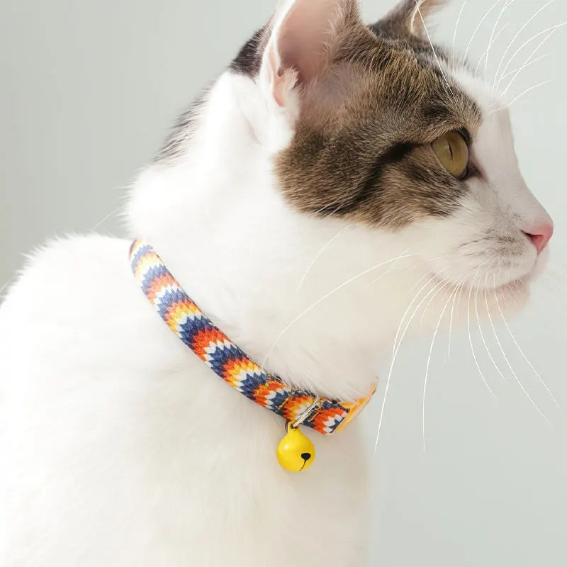 Cute Breakaway Cat Collar Bell Adjustable Soft Small Cats