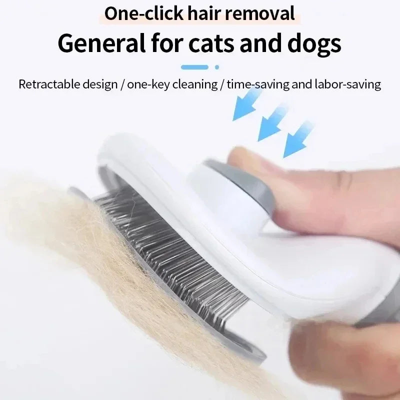 Self-Cleaning Pet Grooming Dematting Brush for Pets