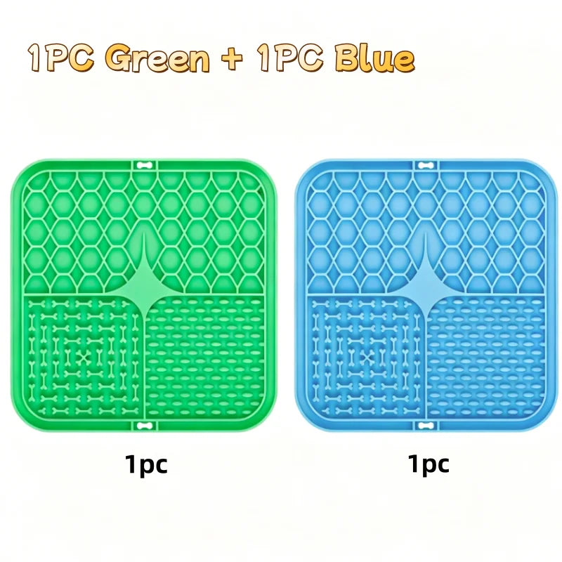 Silicone Lick Mat Slow Feeder Dog Food Plate Kitchen Supplies