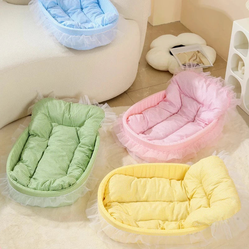 Princess Cat Litter Mat All Season Non-Sticky Pet Sofa Bed