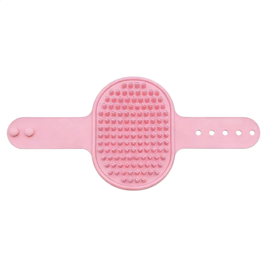Pet Grooming Bath Massage Brush Soap Shampoo Dispenser Silicone Dogs Cats