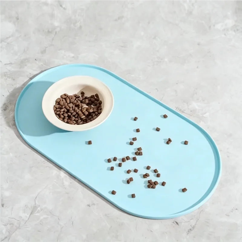 1PCS Dog Feeding Mat Non Slip Waterproof Easy Clean Durable Pet Food Mat Suitable for Dog and Cat Bowls Perfect for Multi Pet