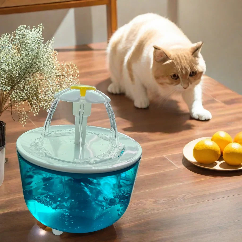 1.2L Silent Cat Water Fountain USB with Filter Foam