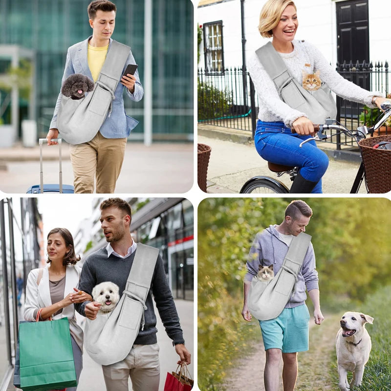 Outdoor Travel Shoulder Sling Bag for Pets