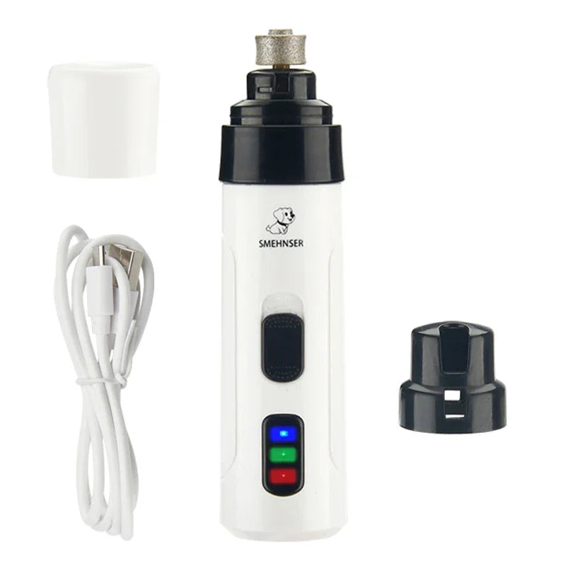 Rechargeable Quiet Electric Pet Nail Grinder Trimmer