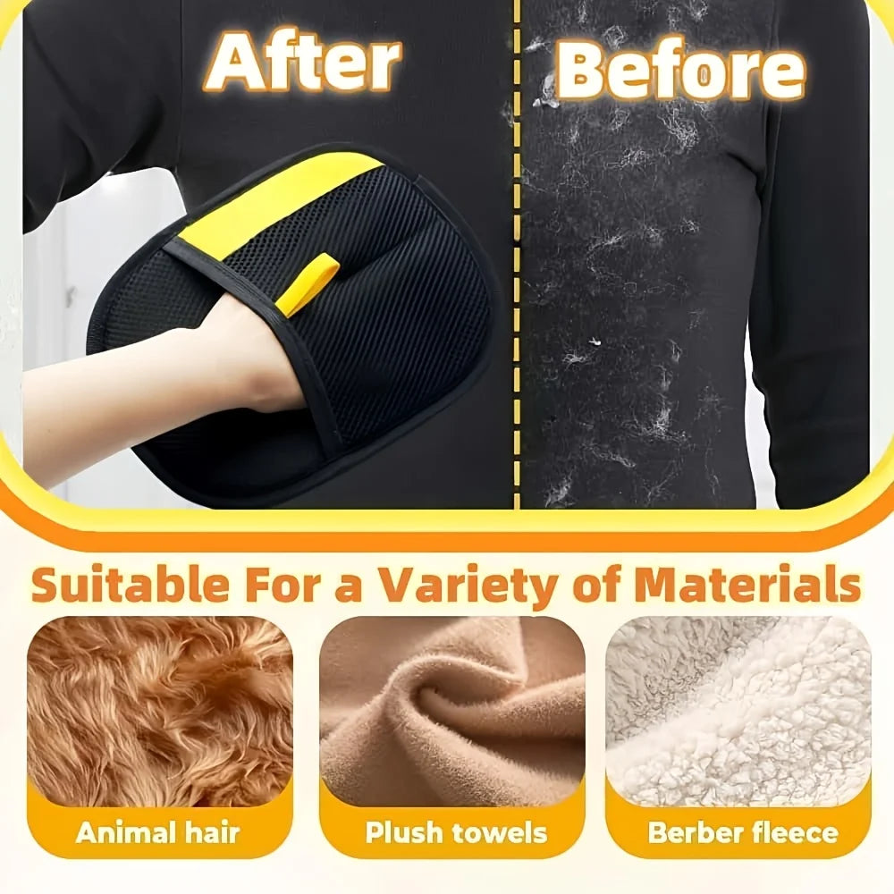 Pet Hair Removal Glove Brush Cat Dog Grooming Sofa Carpet Cleaner