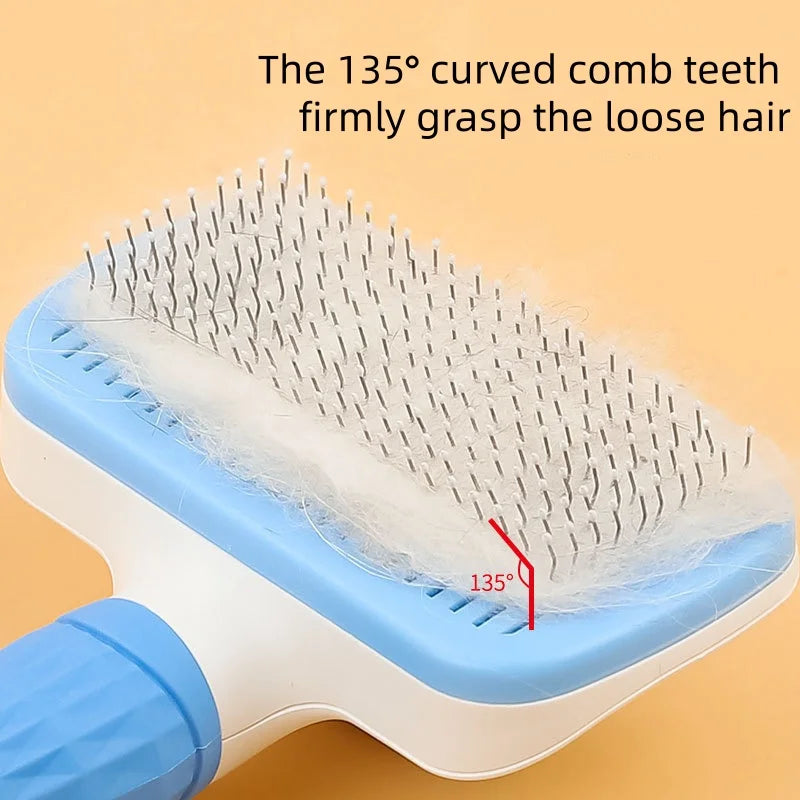 Self-Cleaning Pet Hair Remover Dematting Comb for Pets