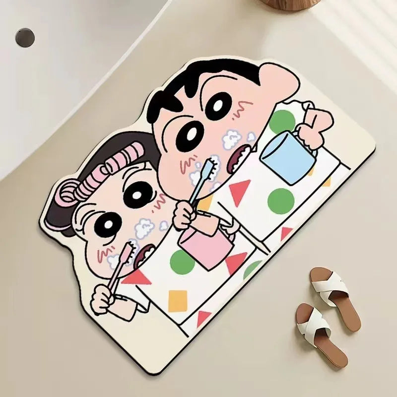 Quick-Drying Cartoon Anime Soft Shower Room Bath Mat