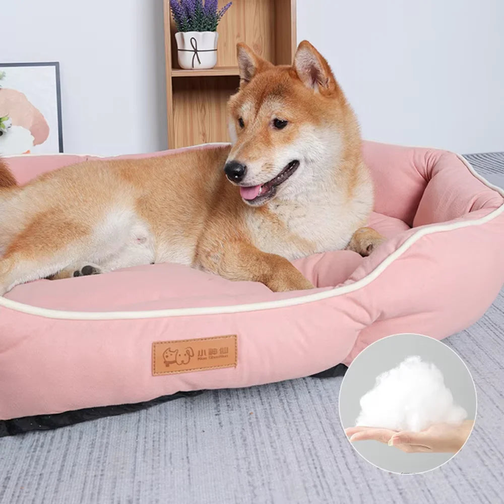 Large Pet Sofa Bed – Warm Dog & Cat Sleeping Mat