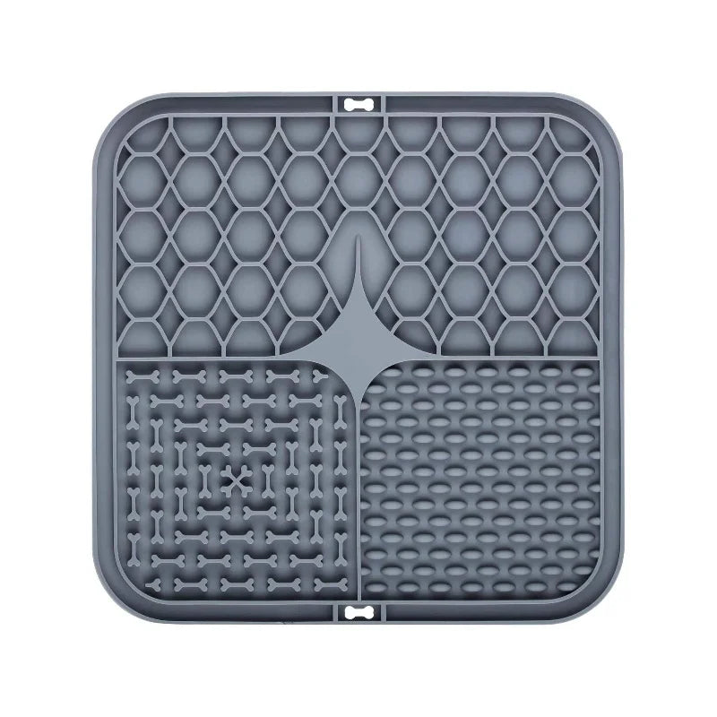 Silicone Sucker Lick Mat Bath Distraction Slow Feeder Dogs