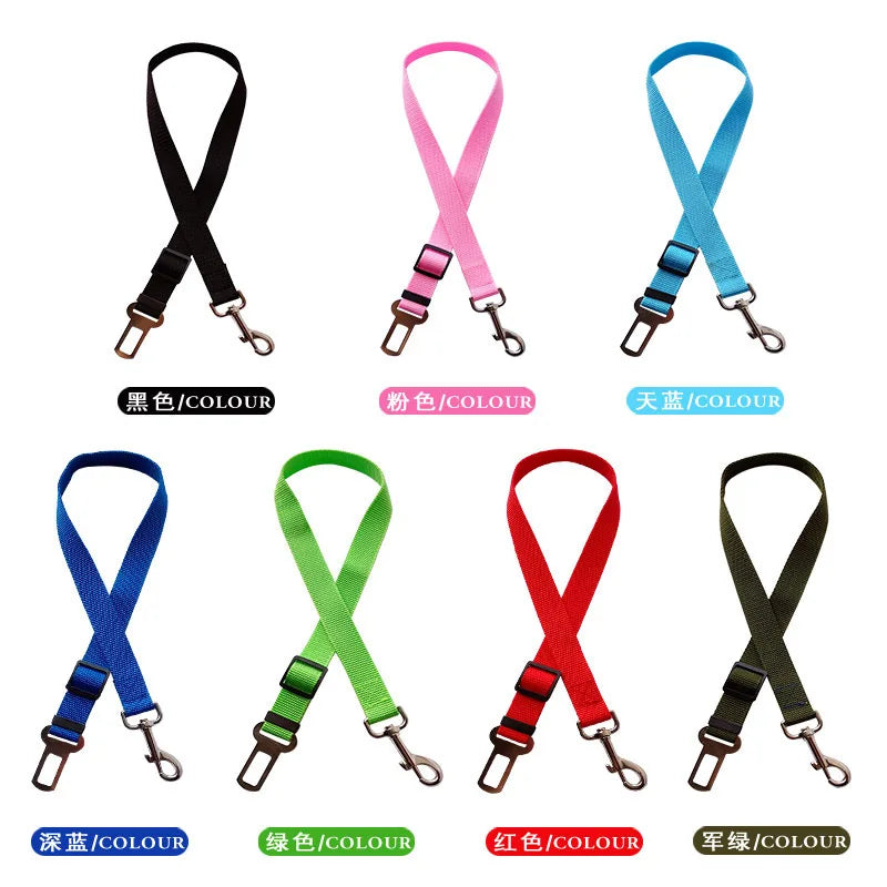 Adjustable Pet Car Seat Belt Safety Harness Clip