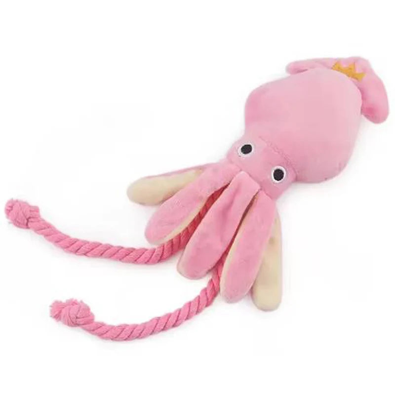 Interactive Cotton Rope Octopus Chew Toy for Dogs & Cats