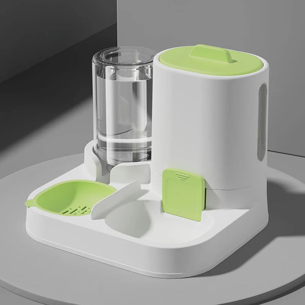 Spill-Proof Dual Bowl for Dog and Cat Food and Water