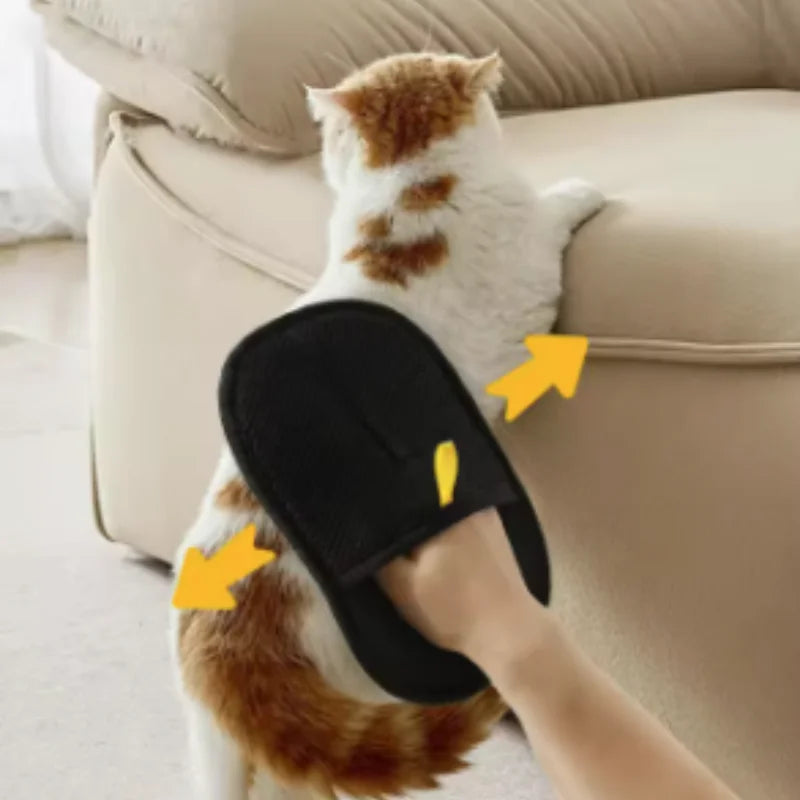 Pet Grooming Glove Hair Remover for Sofa Carpet Clothes