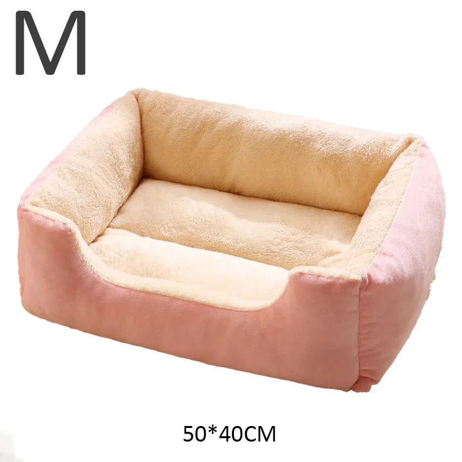 Cat Kitten Basket Bed – Cozy Pet House Habitat