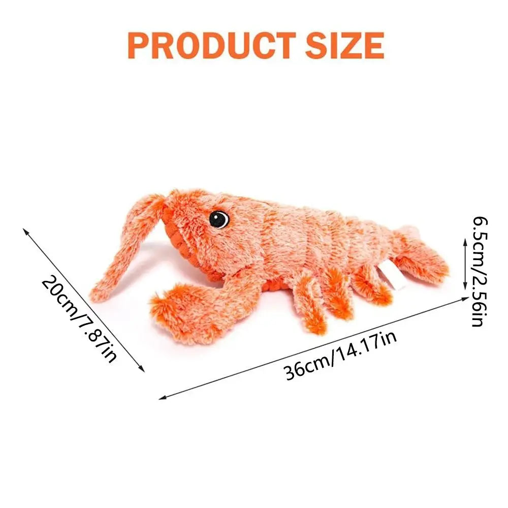USB Electric Dancing Lobster Interactive Toy for Cats Dogs