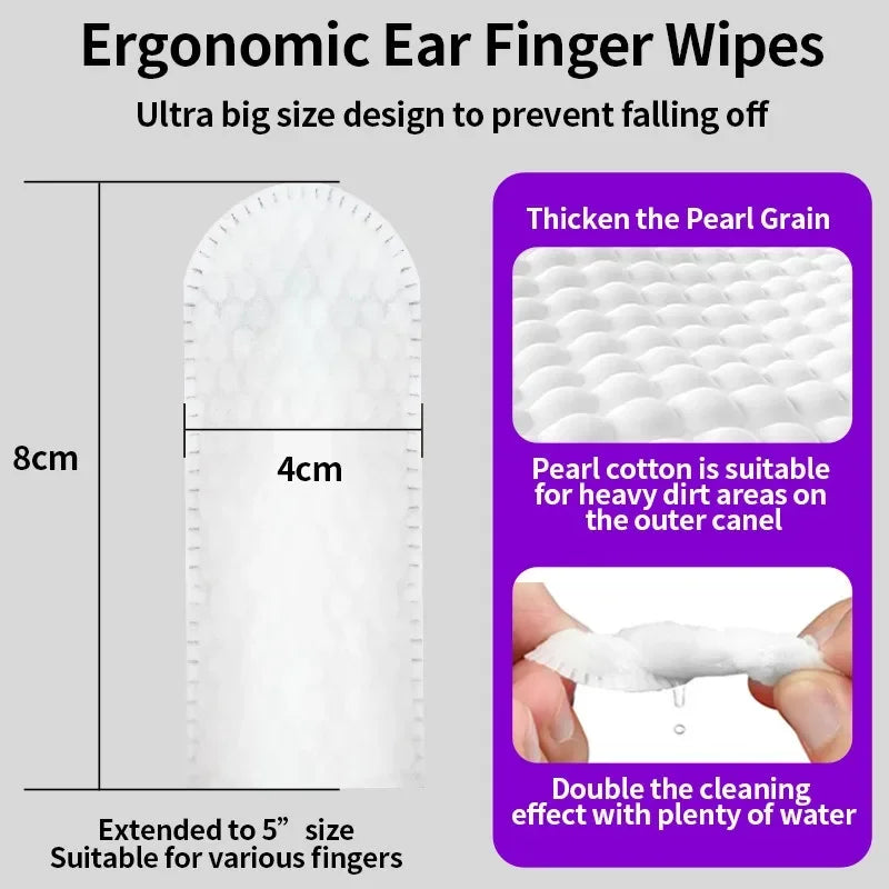 50-Pack Pet Ear Cleaning Wipes for Dogs & Cats Ear Care